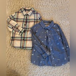 Toddler Boys Cat & Jack button down bundle!